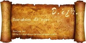 Darabos Áron névjegykártya